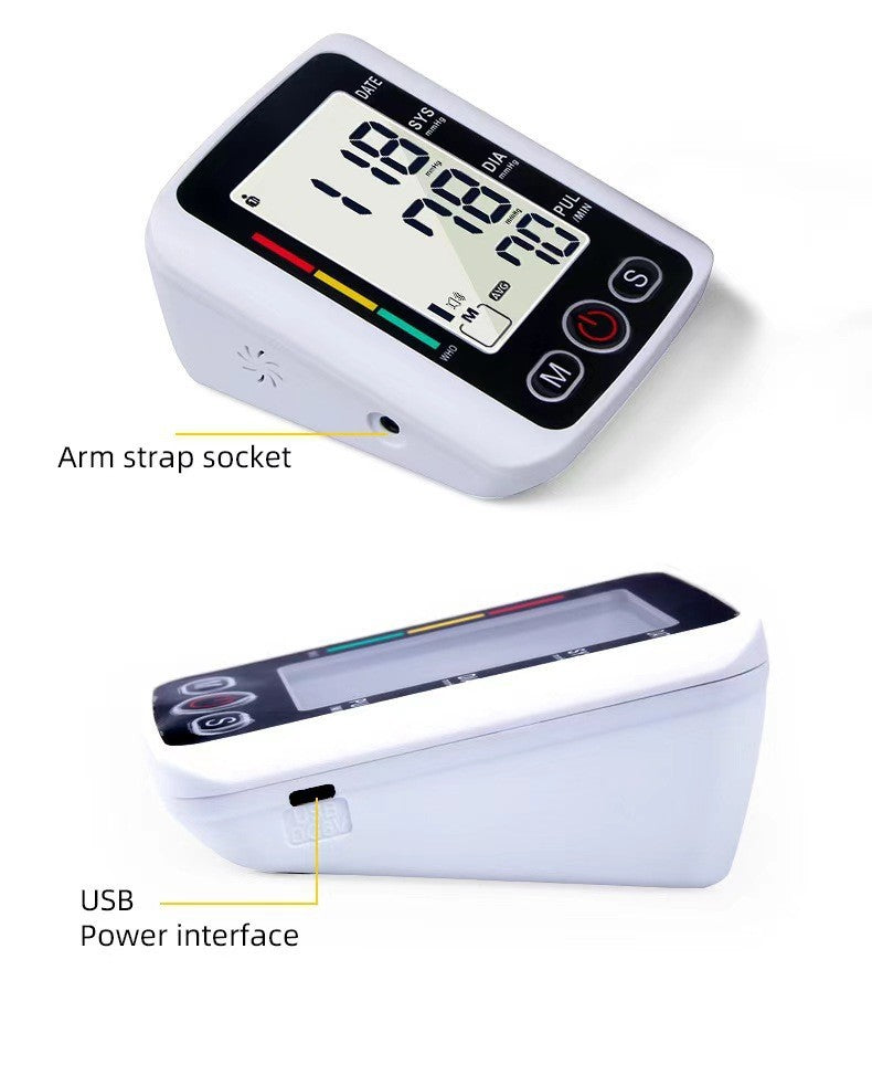 Blood Pressure Monitor Upper Arm, Automatic Digital Upper Arm Blood Pressure Voice Talking