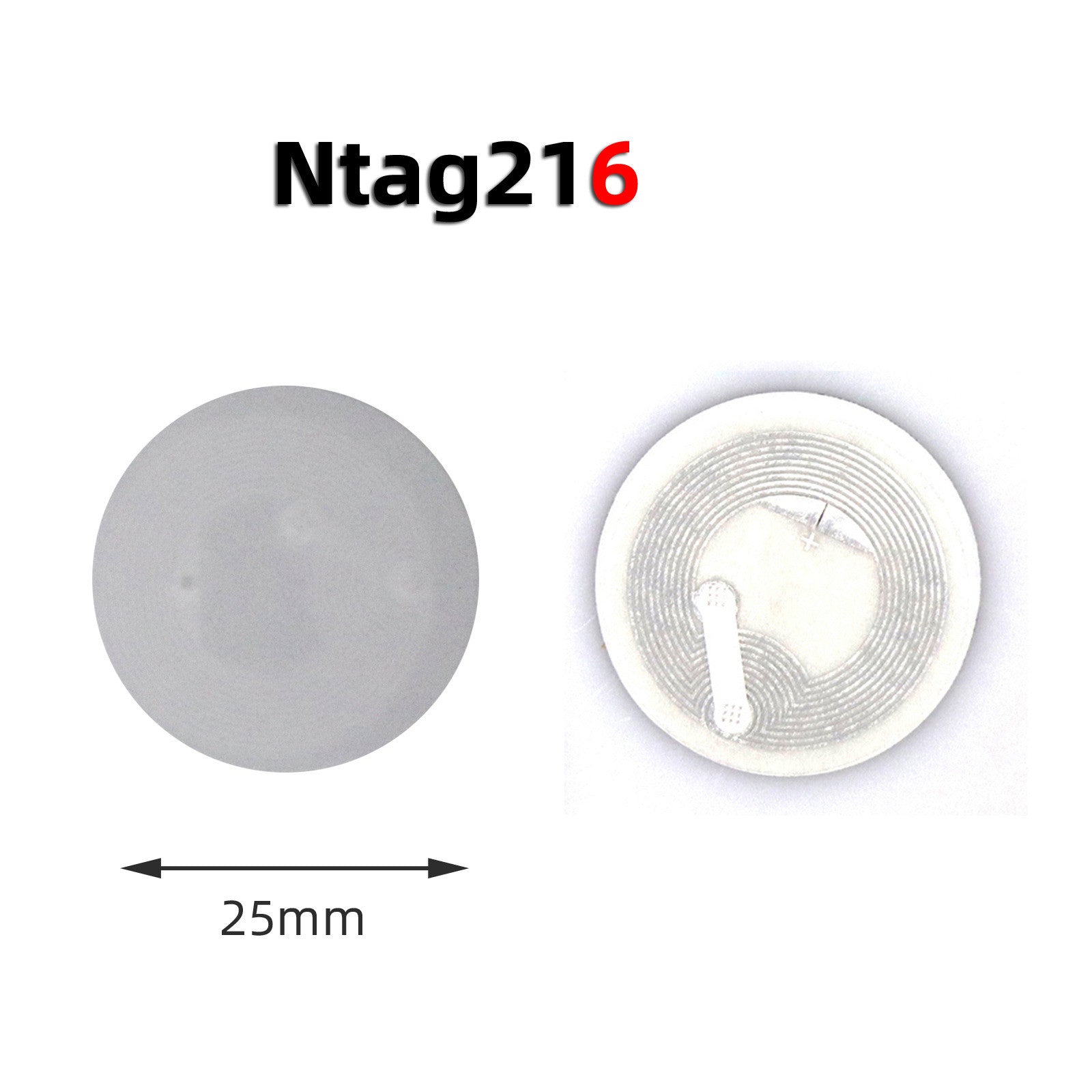 Sticker NFC Tag Ntag213 Chip Transparent Sticky