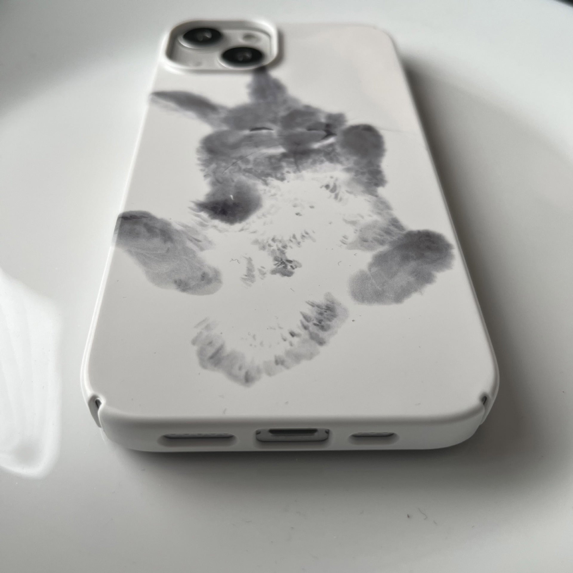 Rabbit Chinese Ink Ins Art Film Phone Case