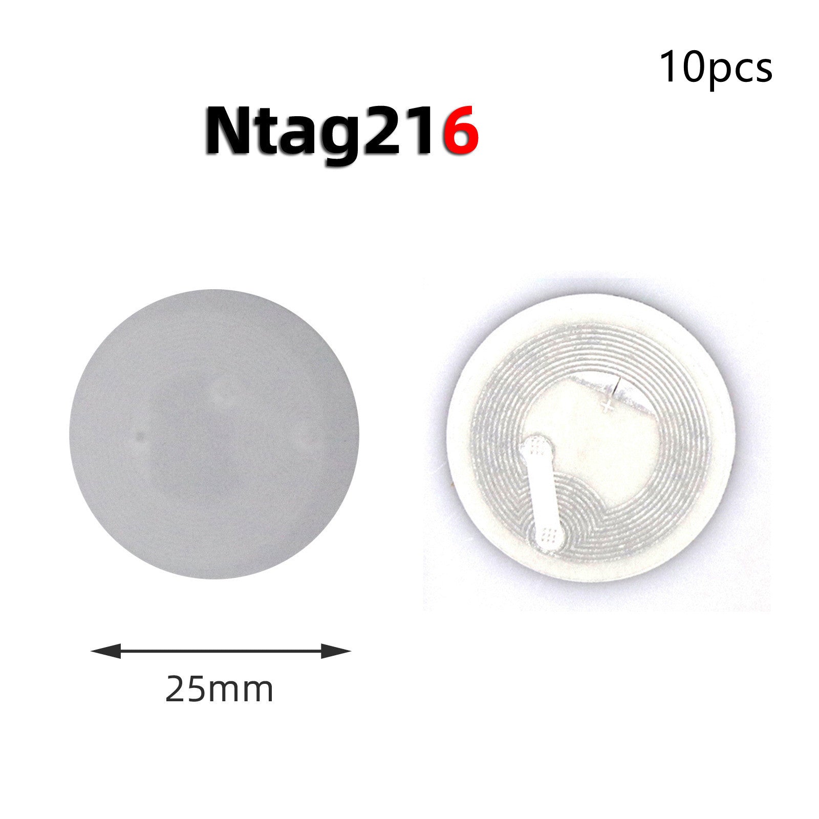 Sticker NFC Tag Ntag213 Chip Transparent Sticky