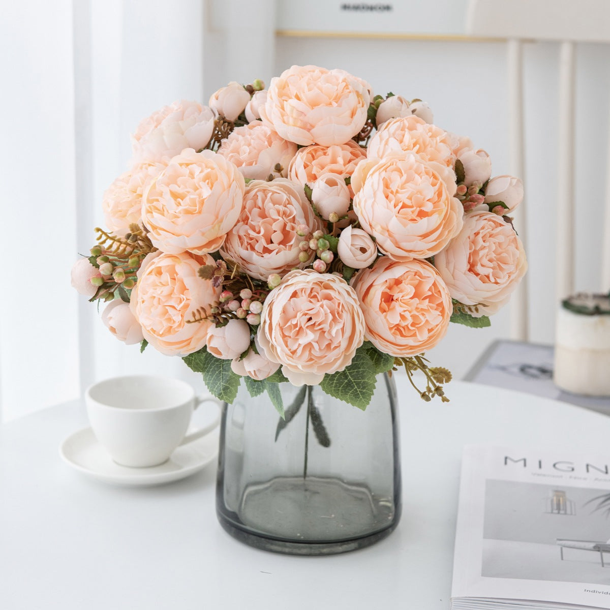 Peony Artificial Bouquet Home Decorative Fake Flower
