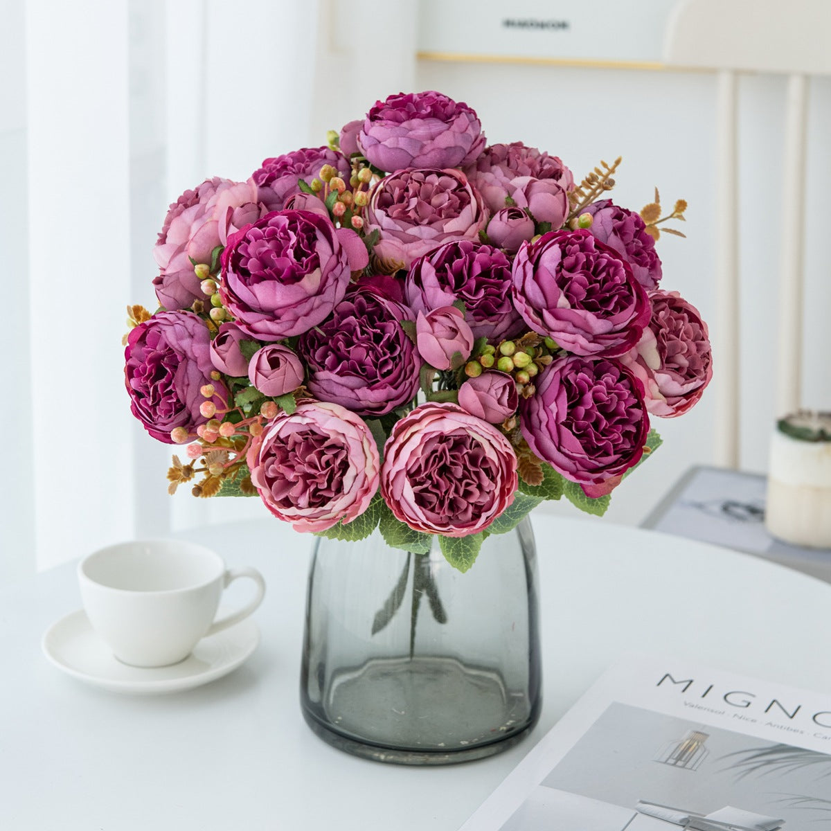 Peony Artificial Bouquet Home Decorative Fake Flower