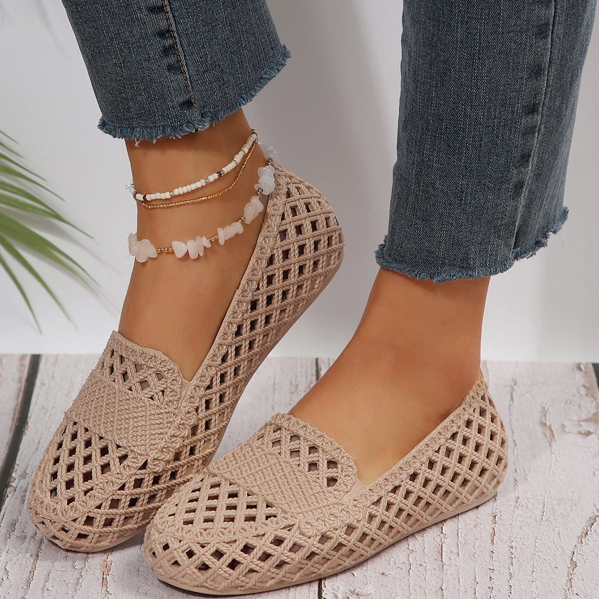 Mesh Breathable Outer Wear Leisure All-matching And Lightweight Women's Pumps