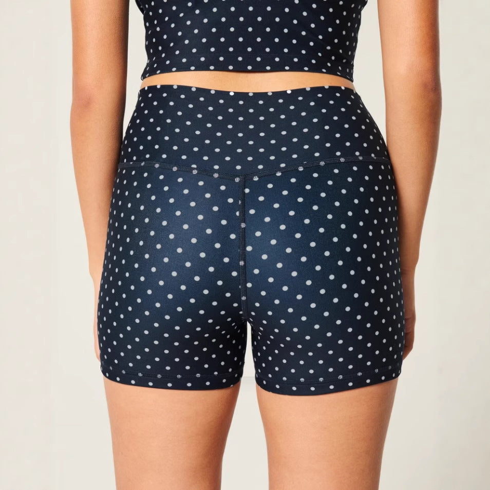 Ladies Home Leisure Suit Polka Dot Print Casual Suspender Top Shorts Suit